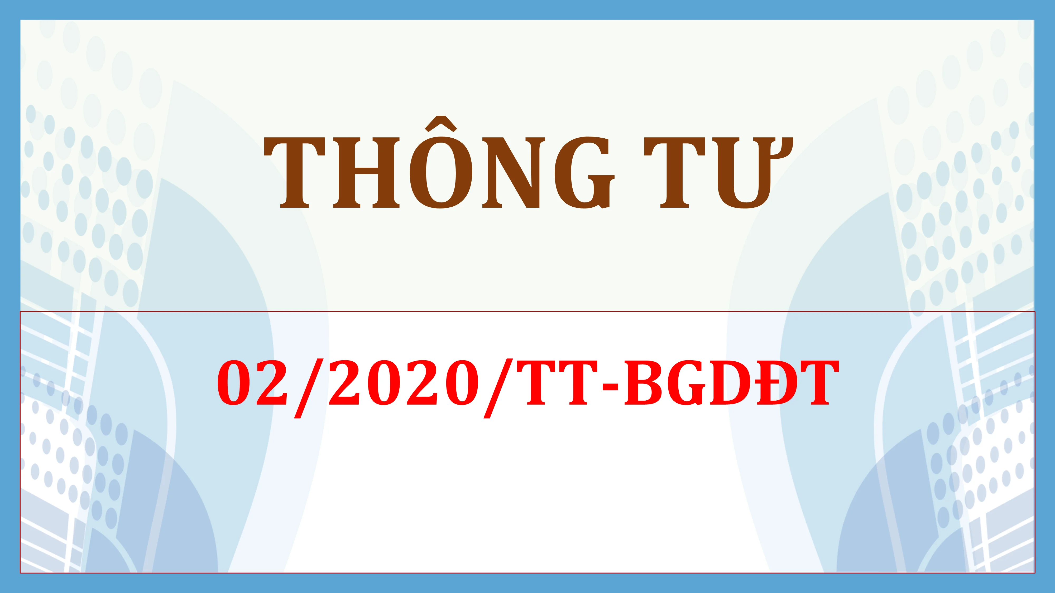 Quy định về tiêu chuẩn đánh giá chất lượng chương trình đào tạo giáo viên trình độ cao đẳng sự phạm và trung cấp sư phạm
