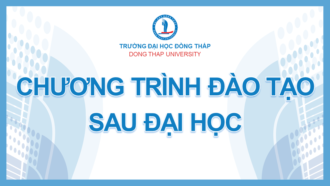 Chương trình đào tạo tiến sĩ